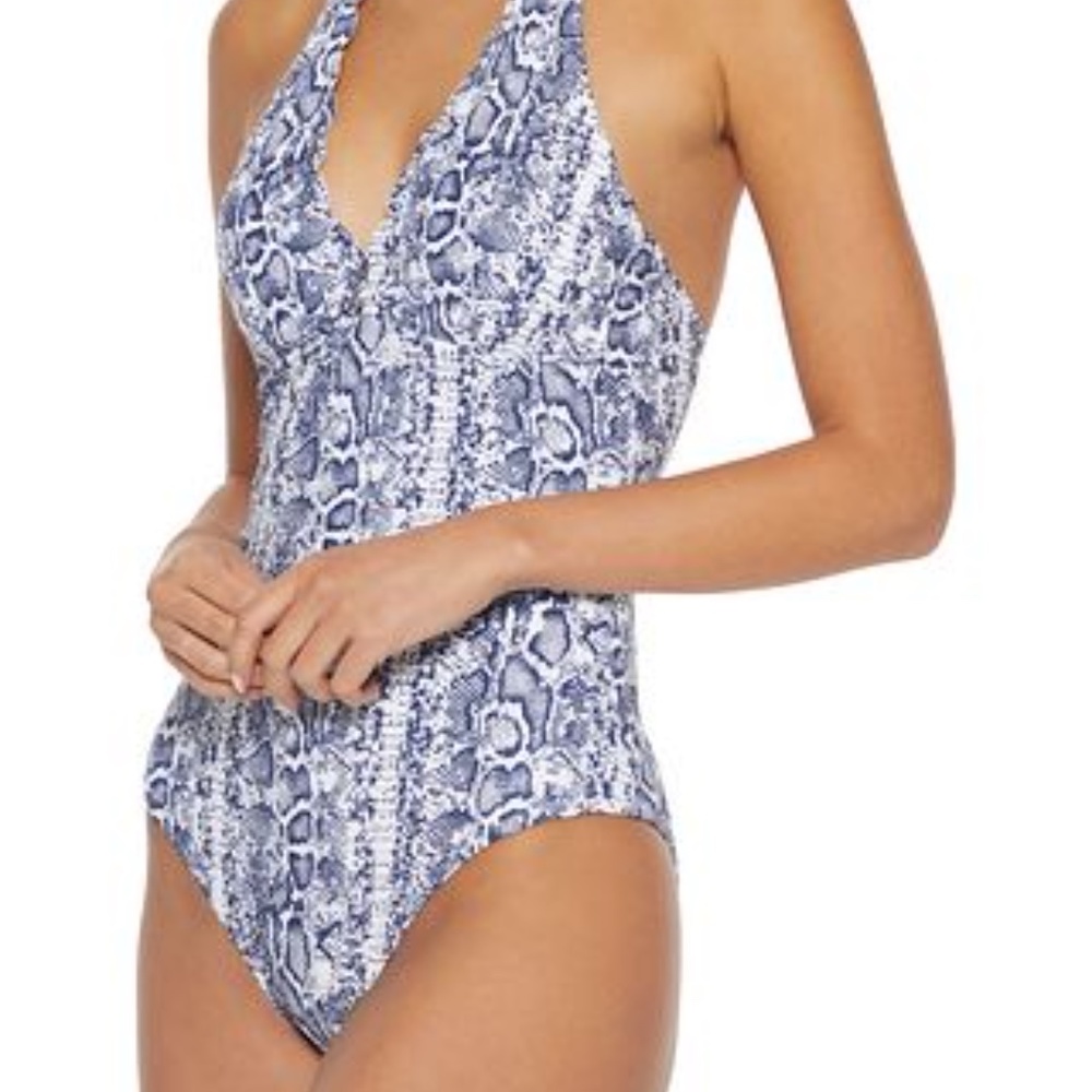 Heidi Klein Kenia one-piece halter-neck swimsuit L